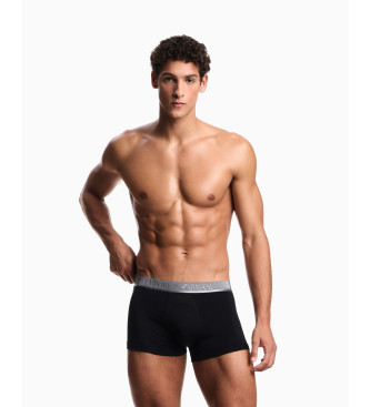 Emporio Armani Lot de 3 boxers Logoband brillants noirs