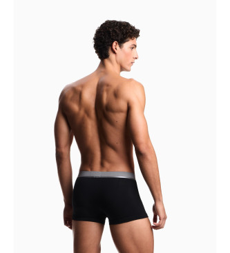 Emporio Armani Lot de 3 boxers Logoband brillants noirs