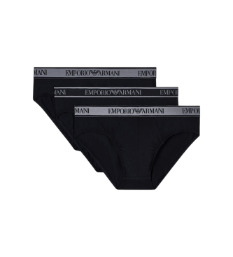 Emporio Armani Set 3 Slip Banda Core noir