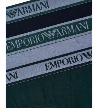 Emporio Armani Set 3 Slip Banda Core Green, Blue, Navy