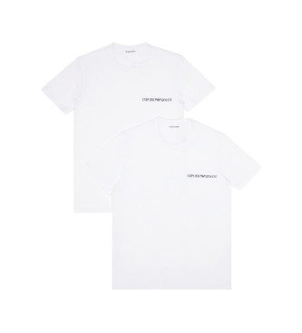 Emporio Armani 2er-Set weie Freizeit-T-Shirts