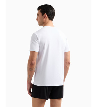 Emporio Armani Zestaw 2 białych t-shirtów casual