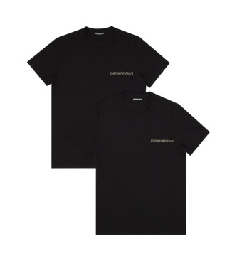 Emporio Armani Zestaw 2 czarnych t-shirtów casual