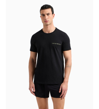 Emporio Armani Zestaw 2 czarnych t-shirtów casual