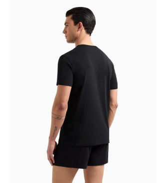 Emporio Armani Zestaw 2 czarnych t-shirtów casual