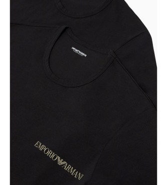 Emporio Armani Zestaw 2 czarnych t-shirtów casual