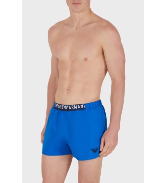 Emporio Armani Logoband maillot de bain bleu