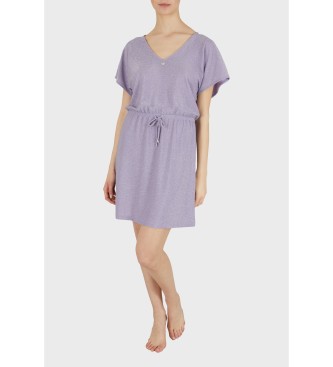 Emporio Armani Lurex knit dress lilac