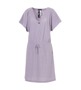 Emporio Armani Lurex knit dress lilac