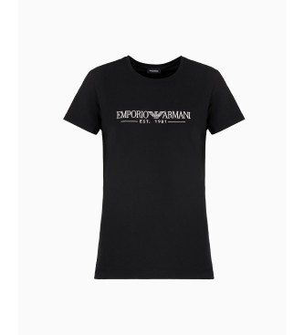 Emporio Armani T-shirt  manches courtes Crew noir