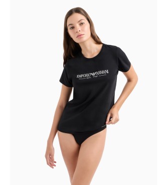Emporio Armani T-shirt  manches courtes Crew noir