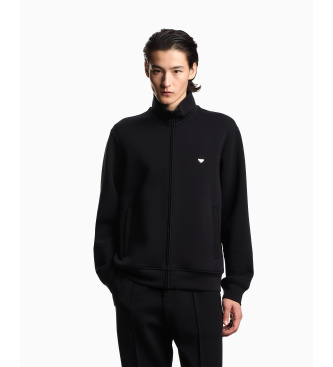 Emporio Armani Sweater met volledige rits zwart