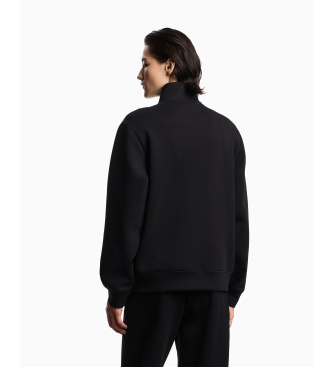 Emporio Armani Sweater met volledige rits zwart