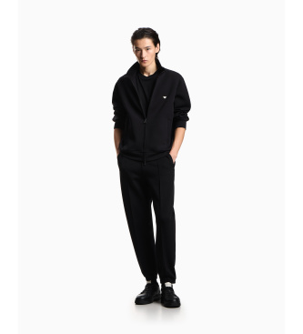 Emporio Armani Sweater met volledige rits zwart