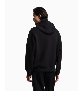 Emporio Armani Camisola com micro-bordado de �guia preta