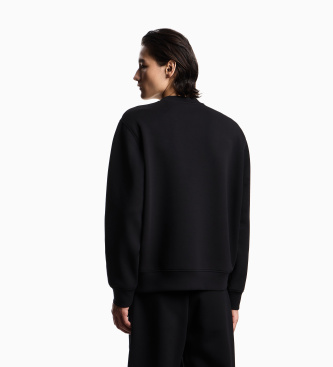 Emporio Armani Black double knit sweatshirt