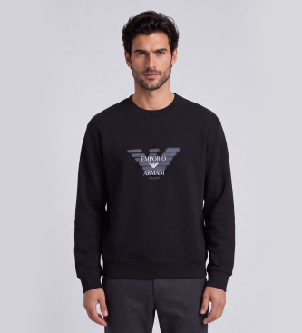 Emporio Armani Black Eagle Logo Sweatshirt