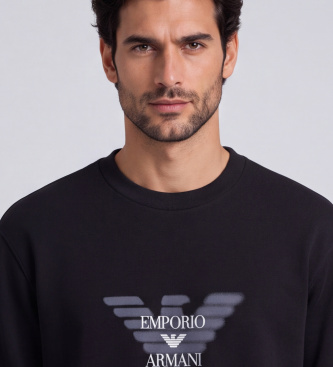 Emporio Armani Black Eagle Logo Sweatshirt
