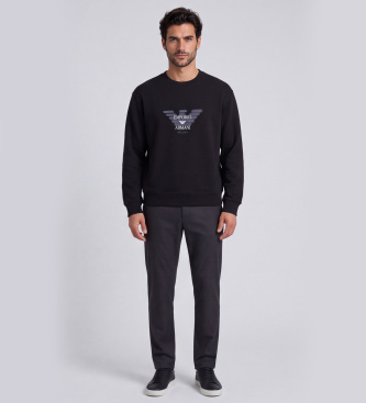 Emporio Armani Black Eagle Logo Sweatshirt