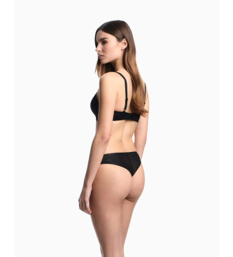 Emporio Armani Reggiseno a triangolo imbottito nero