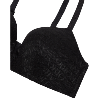 Emporio Armani Reggiseno a triangolo imbottito nero
