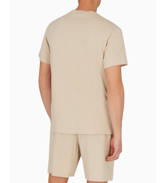 Emporio Armani Basic-T-Shirt beige