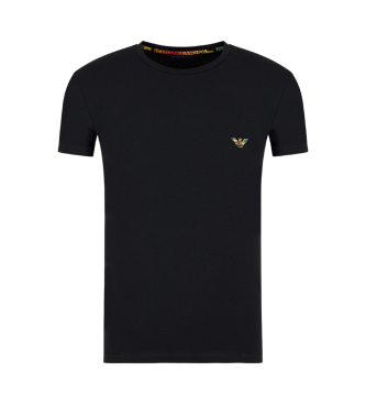 Emporio Armani T-shirt arc-en-ciel noir