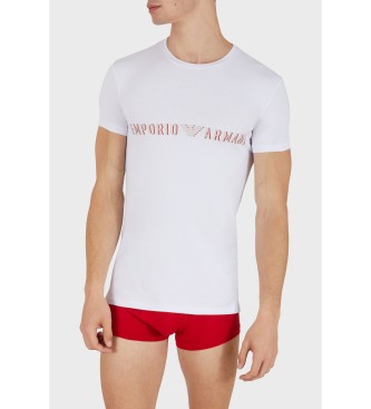 Emporio Armani Camiseta Megalogo blanco