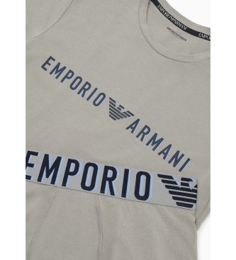Emporio Armani Ensemble T-shirt et caleon gris Megalogo