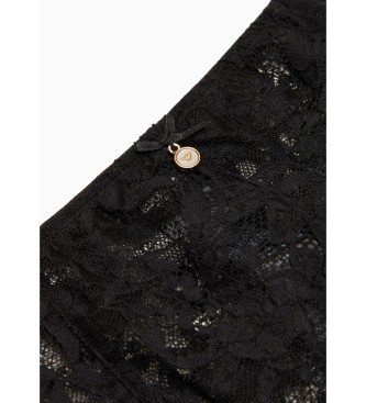 Emporio Armani Black Lace Thong