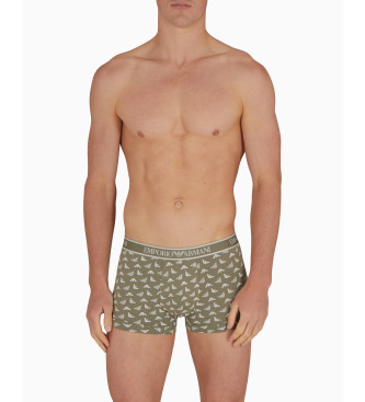 Emporio Armani Confezione da 3 Boxer Track verde, nero