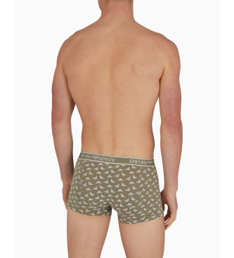 Emporio Armani Confezione da 3 Boxer Track verde, nero