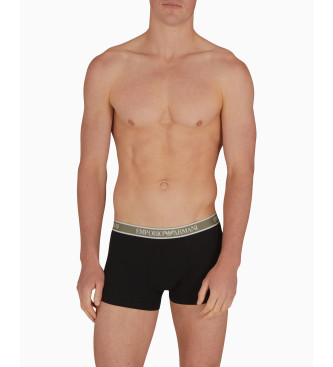 Emporio Armani Confezione da 3 Boxer Track verde, nero