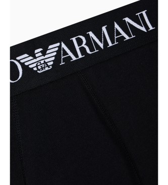 Emporio Armani Boxer noir en maille extensible