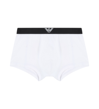 Emporio Armani Boxer trunk en piqu elstico blanco