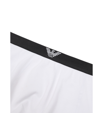 Emporio Armani Boxer trunk en piqu elstico blanco