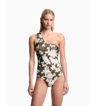 Emporio Armani Kostium k?pielowy Hazy Floral zielony