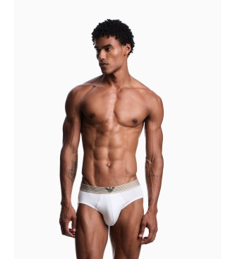 Emporio Armani Set 2 Briefs Eco blanc, taupe