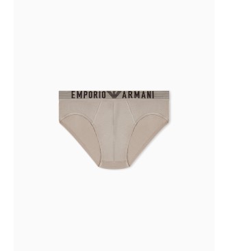 Emporio Armani Set 2 Briefs Eco blanc, taupe