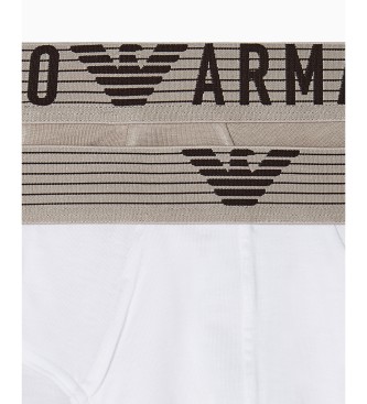 Emporio Armani Set 2 Briefs Eco blanc, taupe