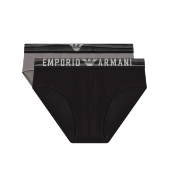 Emporio Armani Set 2 Basic briefs black, grey