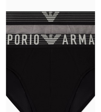 Emporio Armani Set 2 Basic briefs black, grey