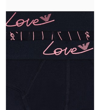 Emporio Armani Set 2 San Valentine navy briefs