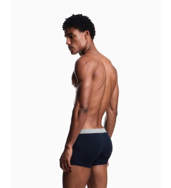 Emporio Armani Conjunto 2 Cal��es boxer cinzento, azul marinho