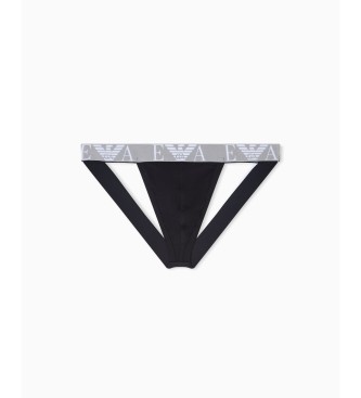 Emporio Armani Conjunto 2 Cuecas Bold Monogram preto, branco