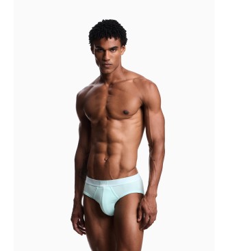 Emporio Armani 2er-Set Logolabel-Slips blau, t�rkis