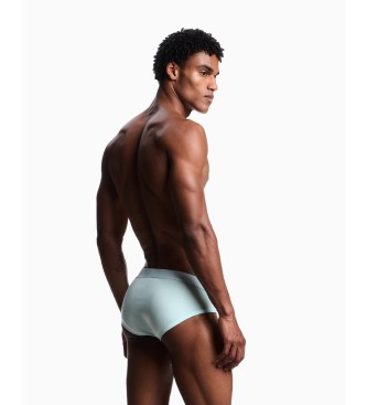 Emporio Armani 2er-Set Logolabel-Slips blau, t�rkis