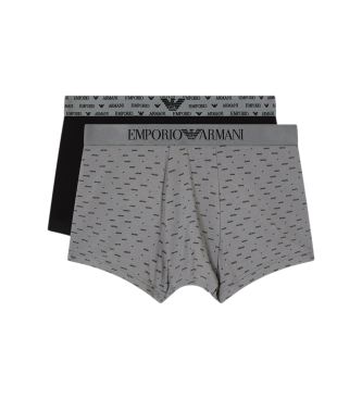 Emporio Armani Set 2 Boxer gris, noir