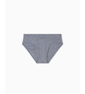 Emporio Armani Satz 2 Pima-Slips grau