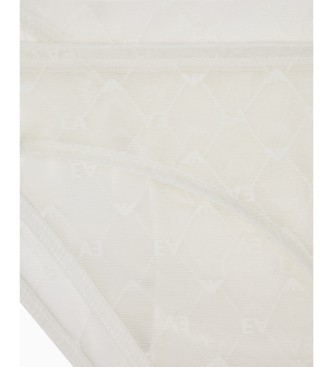 Emporio Armani Komplet 2 belih hlačk z monogramom